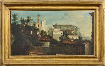 Veduta di una città - Gaetano Vetturali