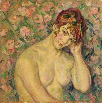 Cuscino a fiori, 1918 - Alfredo Muller