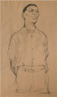 Half-length portrait of a young man - Paul Hogarth