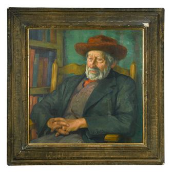 Portrait of a seated gentleman - Edward Kenneth Center