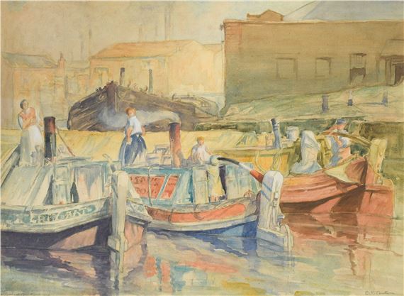 Harbour scene - Edward Kenneth Center