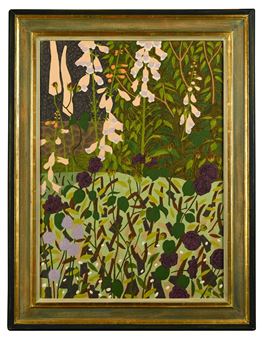 Cardinal de Richlieu and Apricot Foxgloves - Angela Gunn