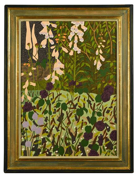 Cardinal de Richlieu and Apricot Foxgloves - Angela Gunn