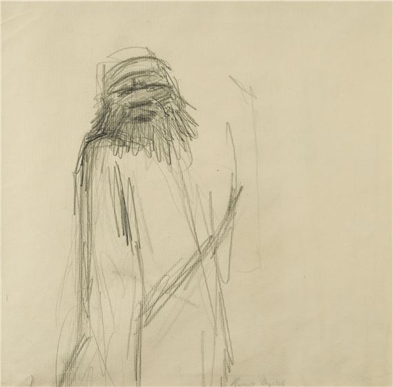 Figure with hairy face - Russell Drysdale