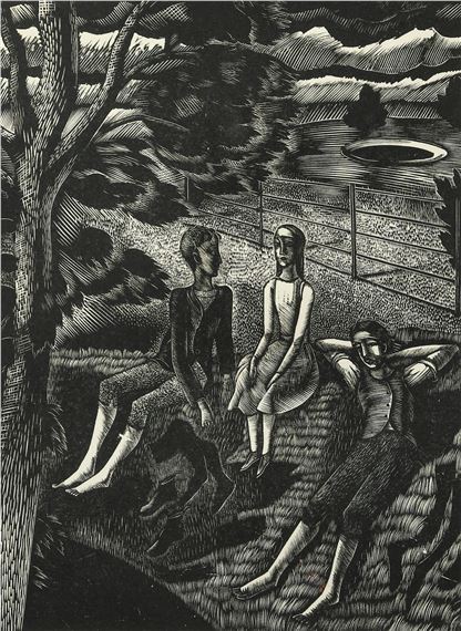 Eric Ravilious | The Dew Pond (1951) | MutualArt