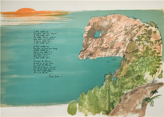 Deya - the complete portfolio of five poems and lithographs - Paul Hogarth