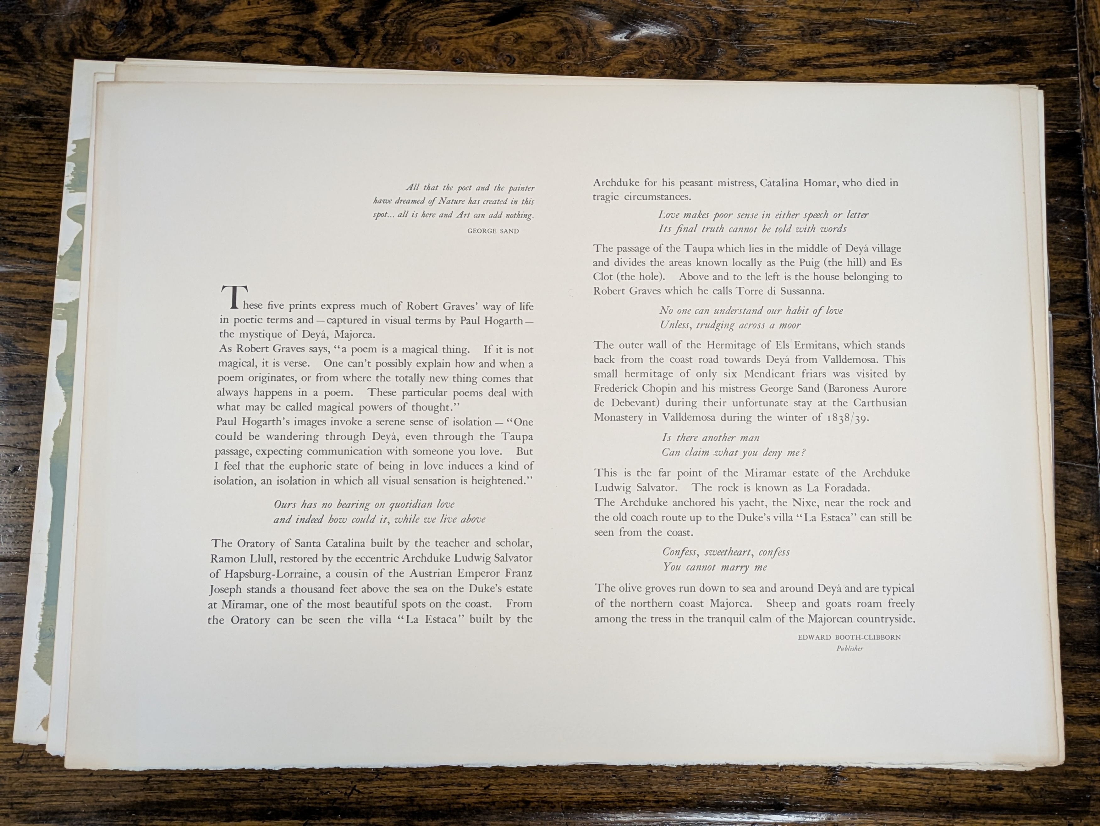 Artwork by Paul Hogarth, Deya - the complete portfolio of five poems and lithographs, Made of Lithographs