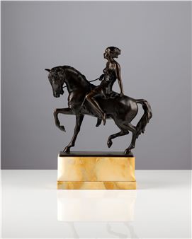 Amazone zu Pferd - Josef Lorenzl