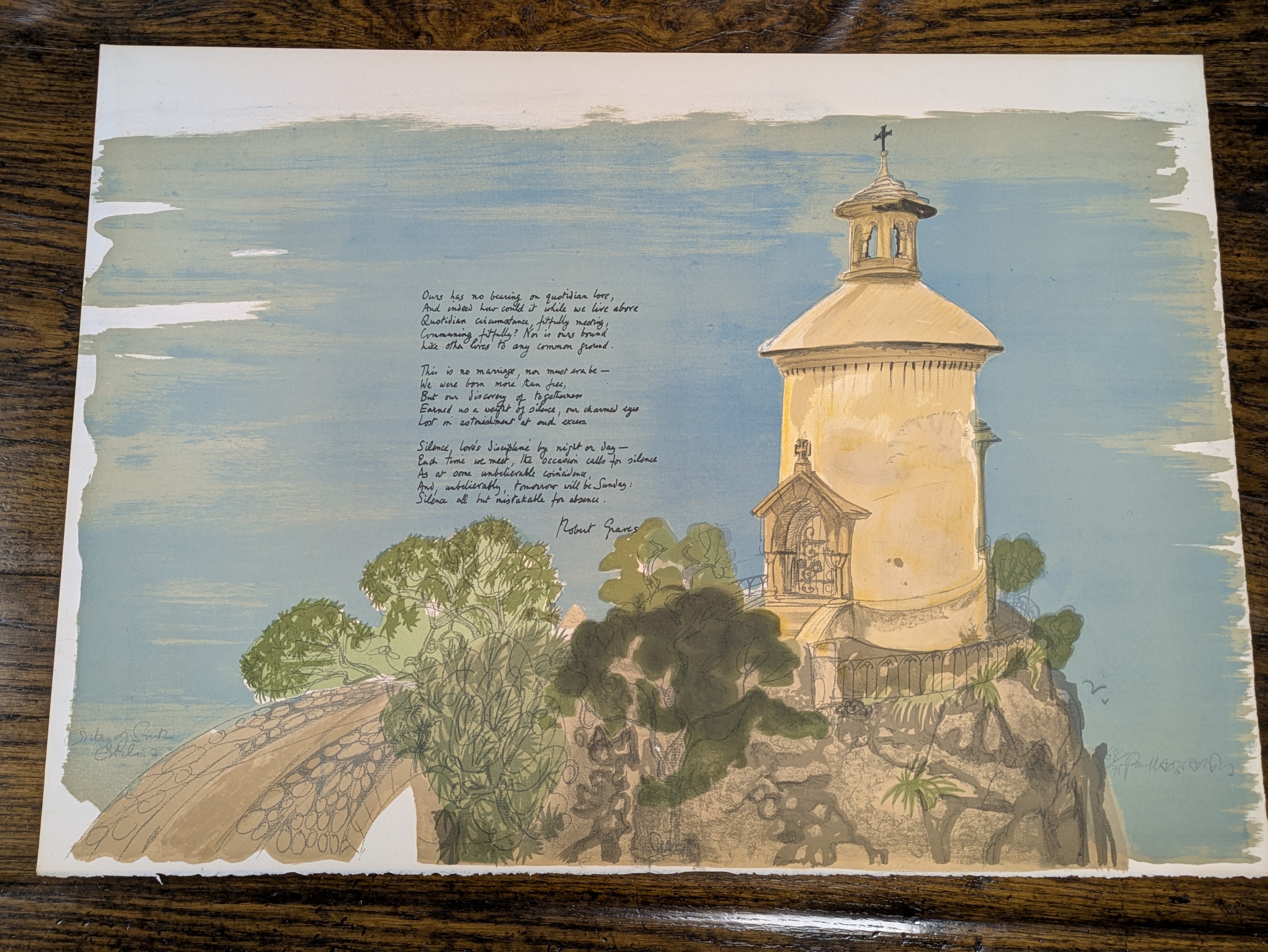 Artwork by Paul Hogarth, Deya - the complete portfolio of five poems and lithographs, Made of Lithographs
