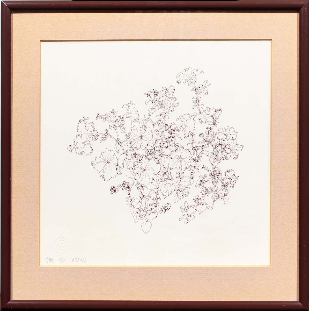 Artwork by Ruth Asawa, Petunias, Made of Lithograph