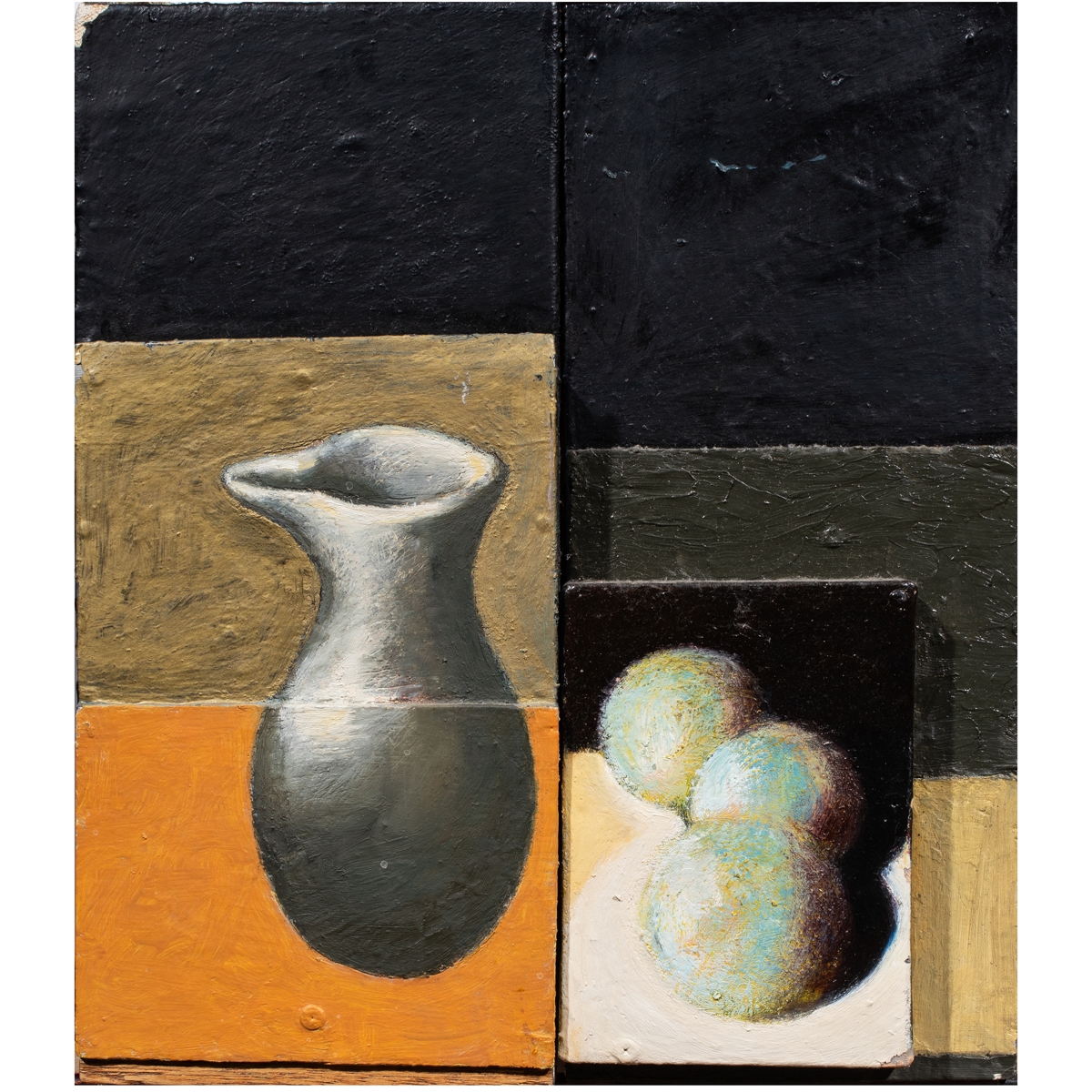 Artwork by Scott Seaboldt, Gold for G, Made of Mixed Media On Board