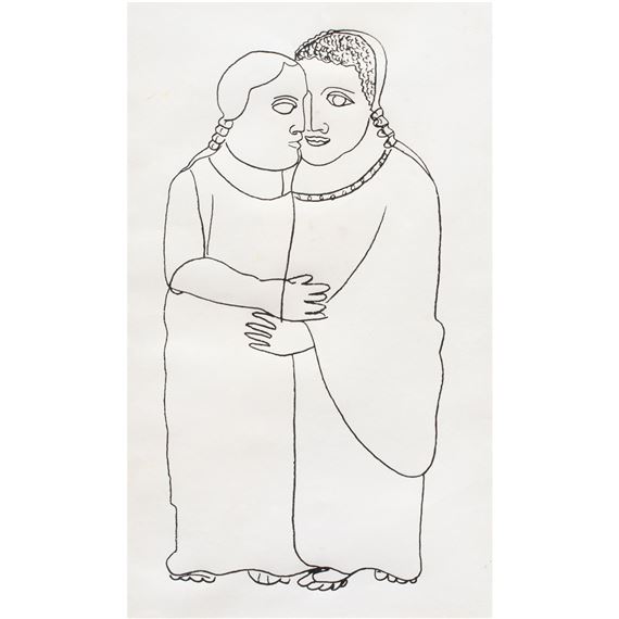 Untitled (Embracing Figures - Beniamino Benevenuto Bufano