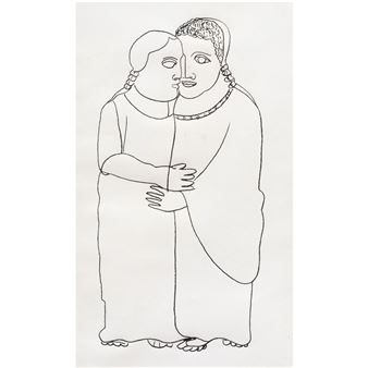 Untitled (Embracing Figures - Beniamino Benevenuto Bufano