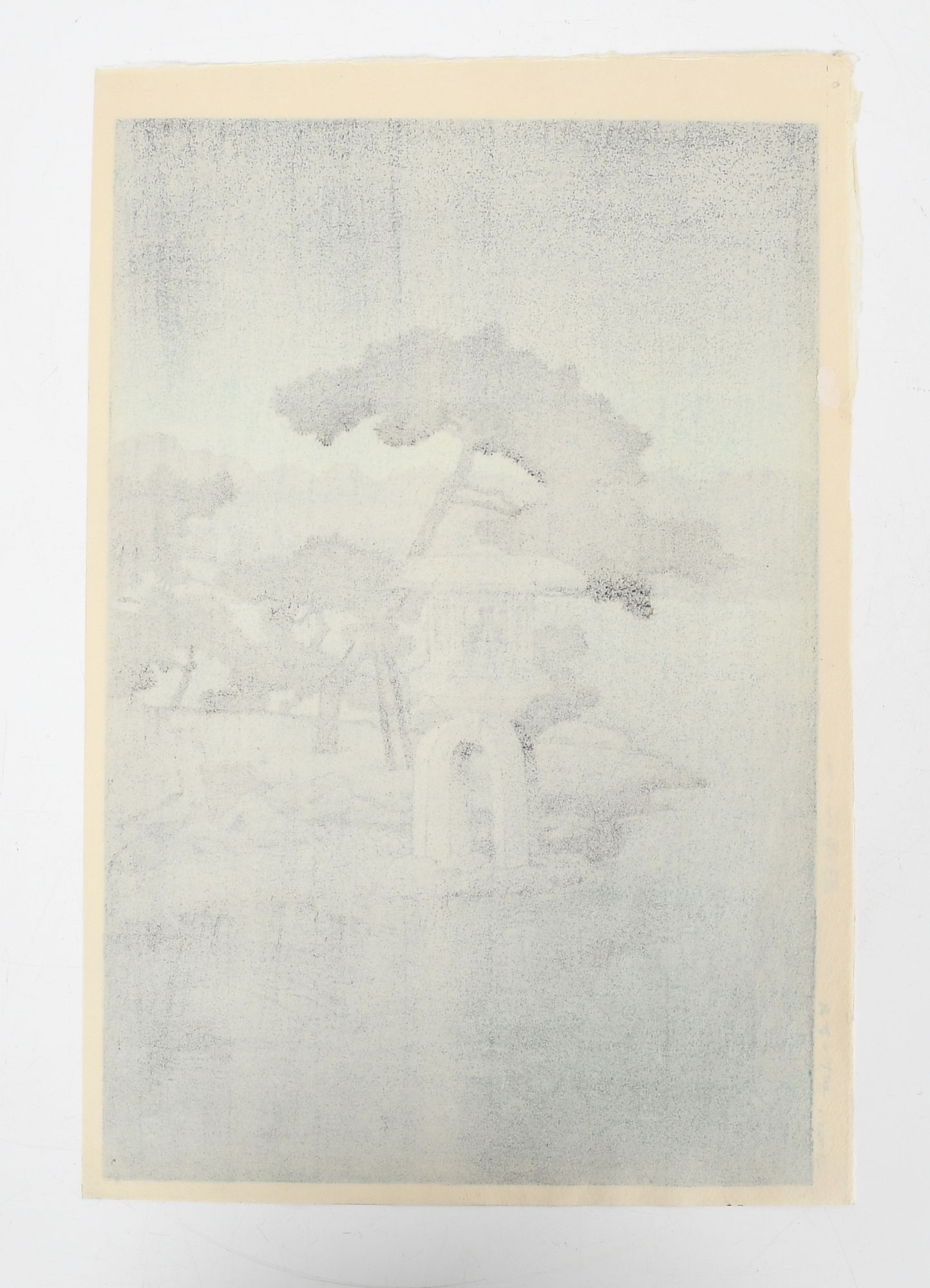 Artwork by Hasui Kawase, Moon Over Kiyosumi Garden, Made of Woodblock Print