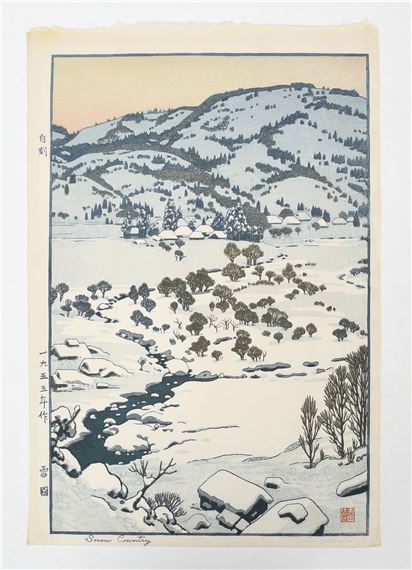 Snow Country by Toshi Yoshida, 1955