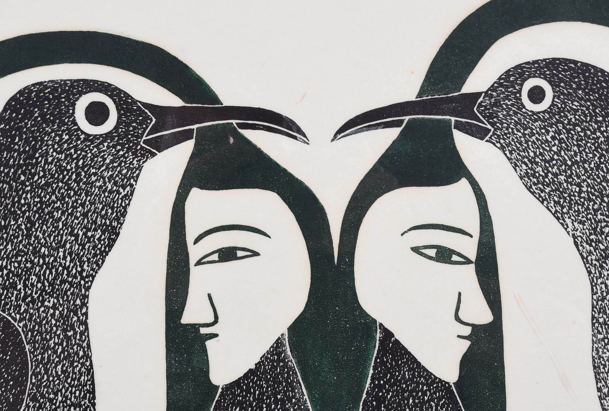 Artwork by Kenojuak Ashevak, Transference, Made of Stonecut On Paper