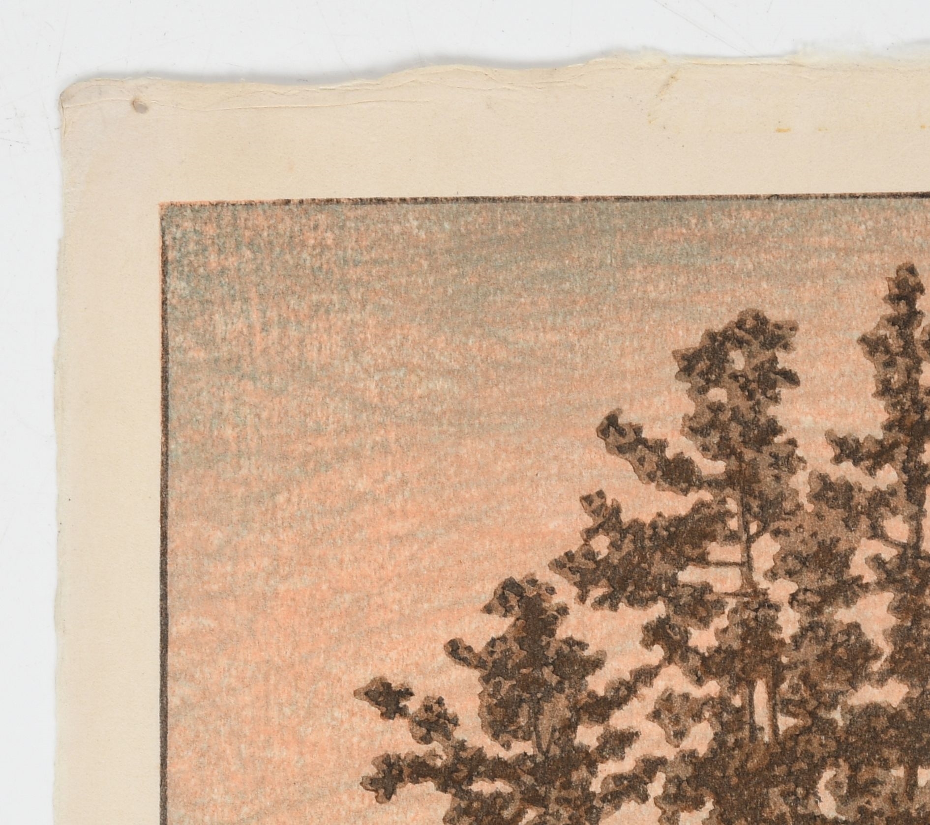 Artwork by Hasui Kawase, Phoenix Hall, Made of Woodblock Print