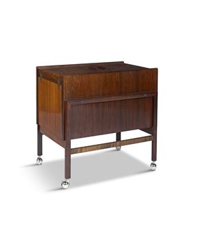 A rosewood drinks car by Andreas Hansen for Areebo MÃ¸bler - Andreas Hansen