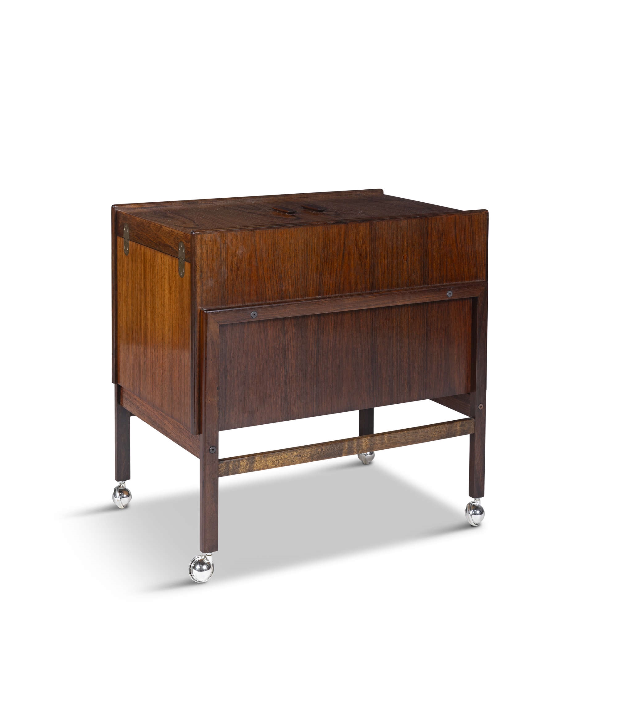 Artwork by Andreas Hansen, A rosewood drinks car by Andreas Hansen for Areebo MÃ¸bler, Made of Rosewood
