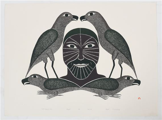In the Company of Birds by Kenojuak Ashevak, 1995