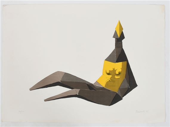 Sitting Elektra by Lynn Chadwick, 1969