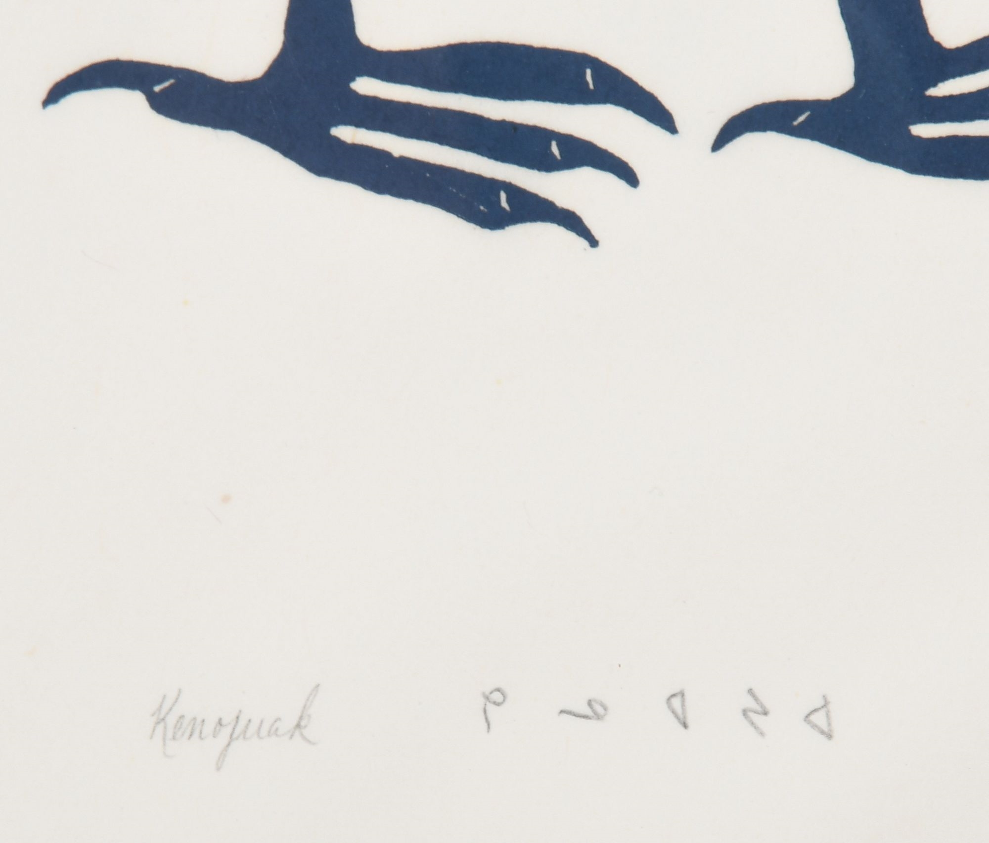 Artwork by Kenojuak Ashevak, Rollicking Birds, Made of Stonecut And Stencil