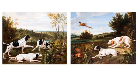 DIANE AND BLONDE; BONNE, NONNE AND PONNE - Alexandre-François Desportes