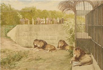 THE LION ENCLOSURE - Charles Edwin M. Baldock