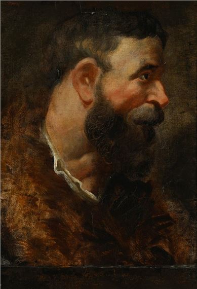 Peter Paul Rubens | HEAD STUDY OF A BEARDED MAN IN PROFILE | MutualArt