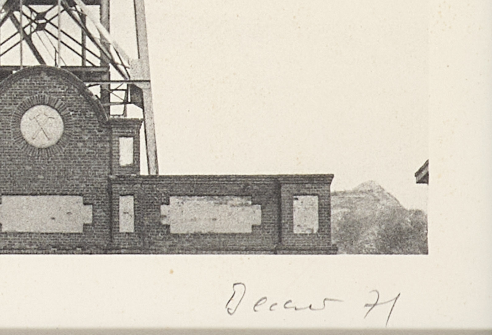 Artwork by Bernd & Hilla Becher, Förderturm, Made of offset lithograph