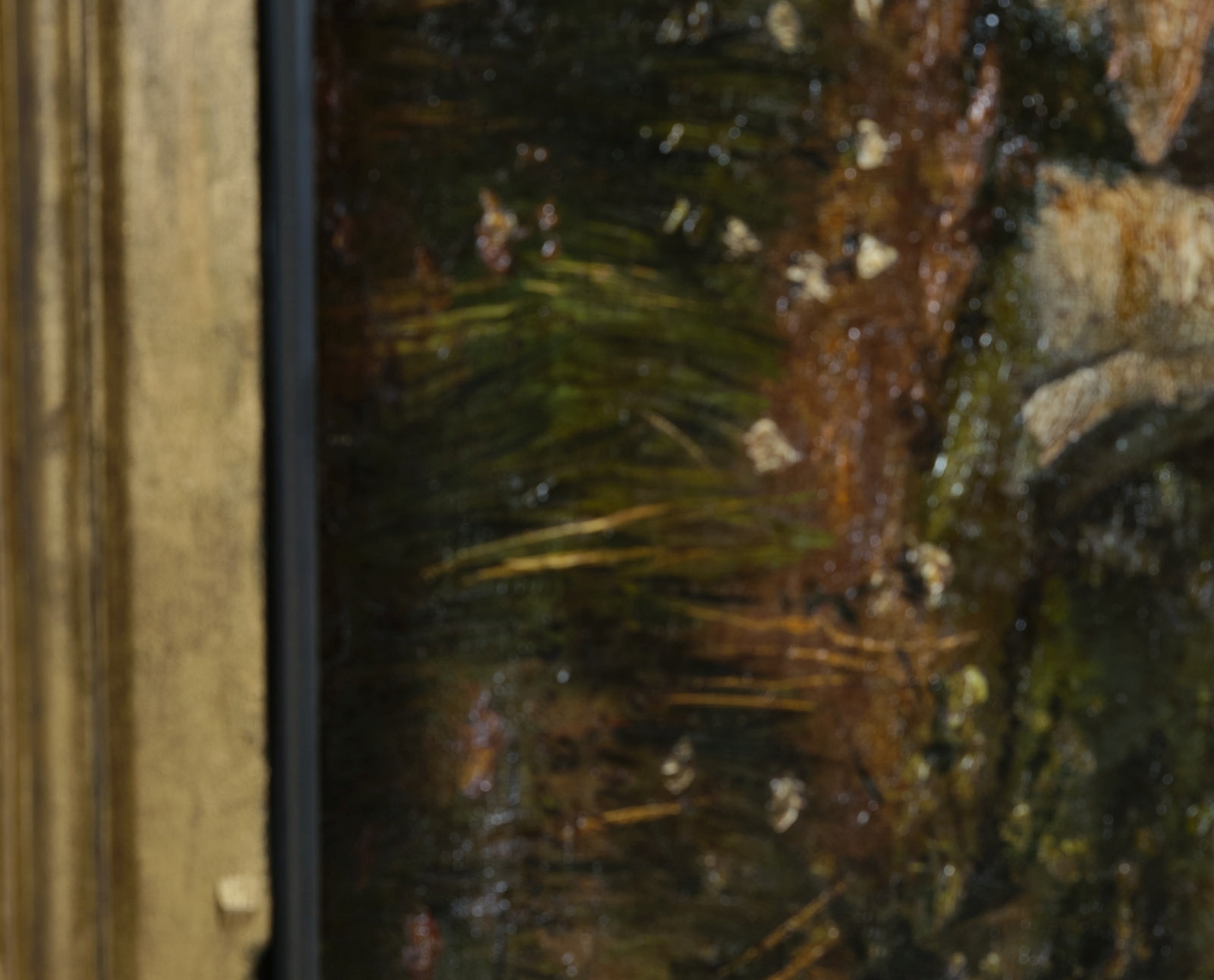 Artwork by Paul Franz Flickel, Bäume am Wasser, Made of oil on canvas