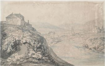 A EUROPEAN LANDSCAPE - Monro School, 18th Century