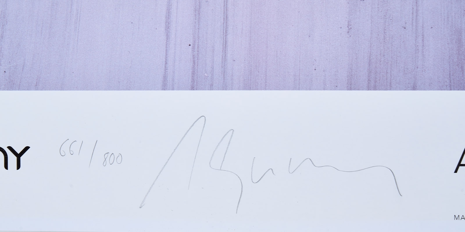 Artwork by Andreas Gursky, o.T. (FIFA - WM 2006, Made of offset print