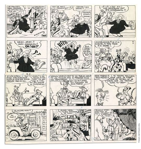 Comme une mouche au plafond by Jijé, 1952