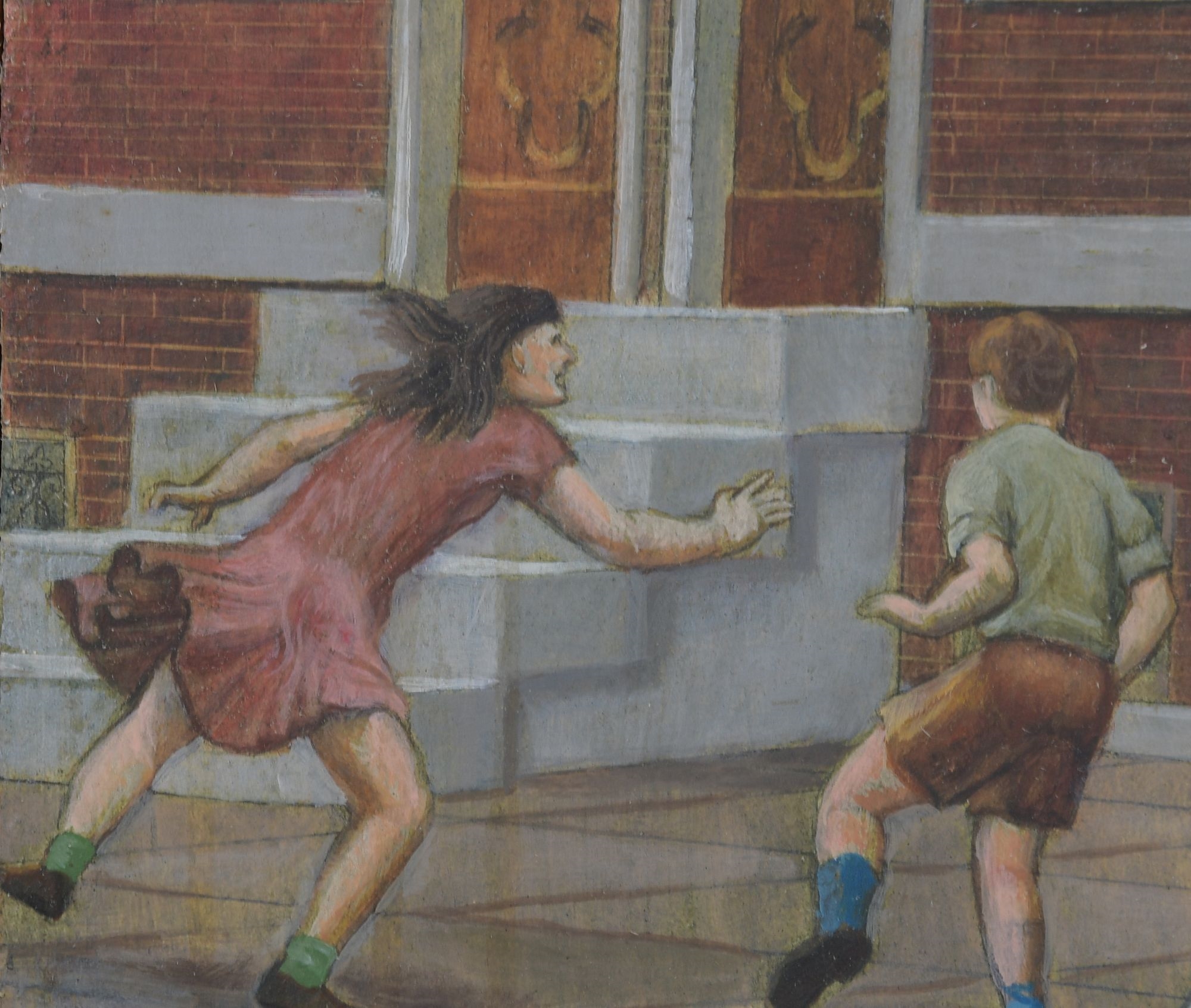 Artwork by James P. Bonelli, Spring in the City, Made of Oil On Board