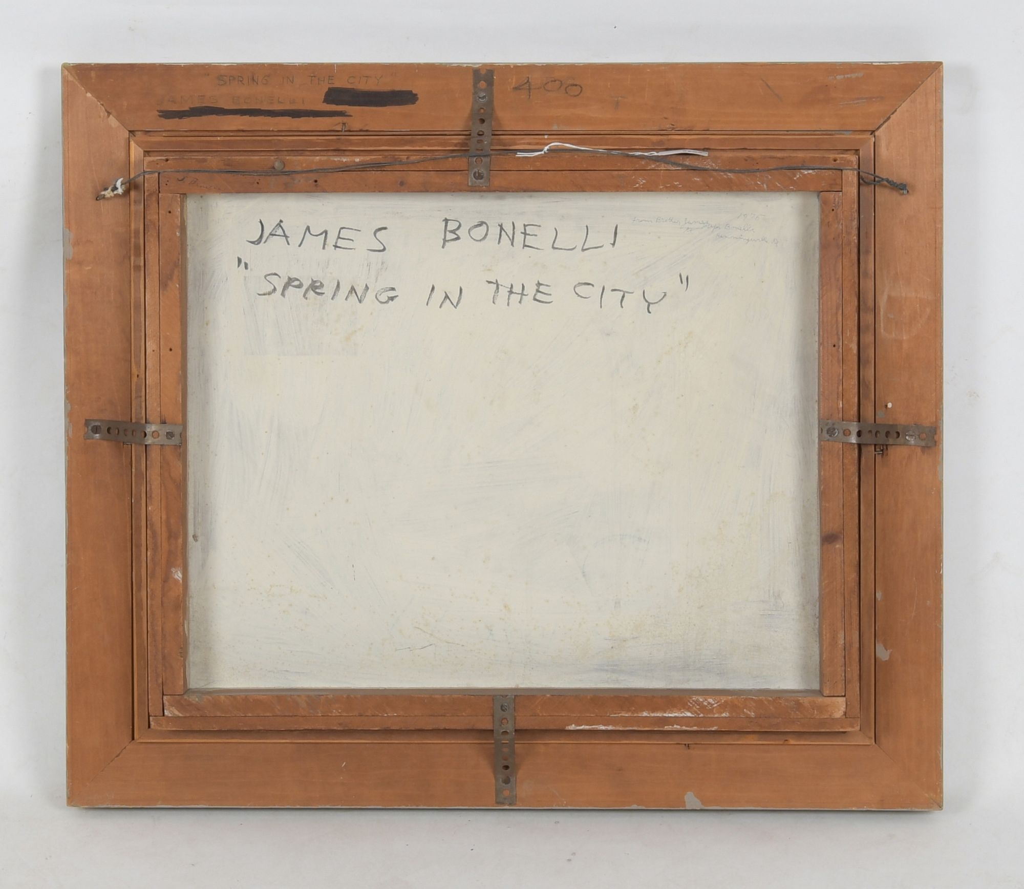 Artwork by James P. Bonelli, Spring in the City, Made of Oil On Board