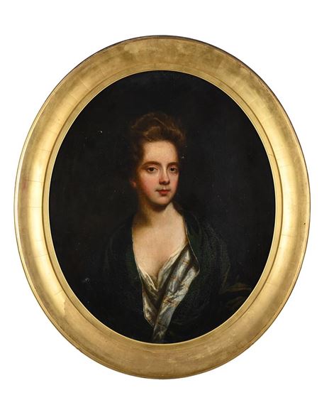 PORTRAIT OF A LADY IN A GREEN DRESS - John Closterman