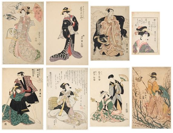 Junge Frau mit einer Falle in der Hand (Kayou-Kami - Utagawa Toyokuni