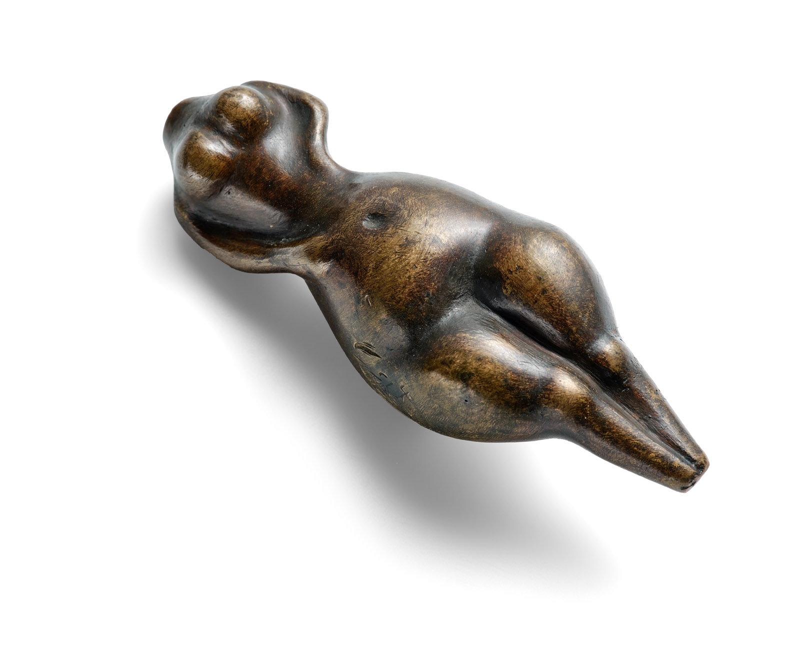 Artwork by Ewald Mataré, Weibliches Idol, Made of Bronze