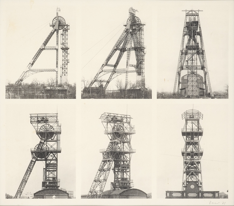 Artwork by Bernd & Hilla Becher, Förderturm, Made of offset lithograph