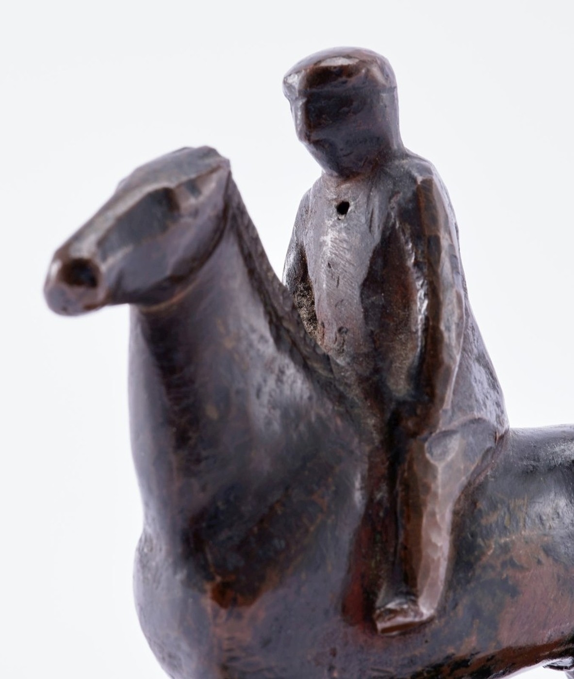 Artwork by Gerhard Marcks, Kleiner Reiter, Made of Bronze