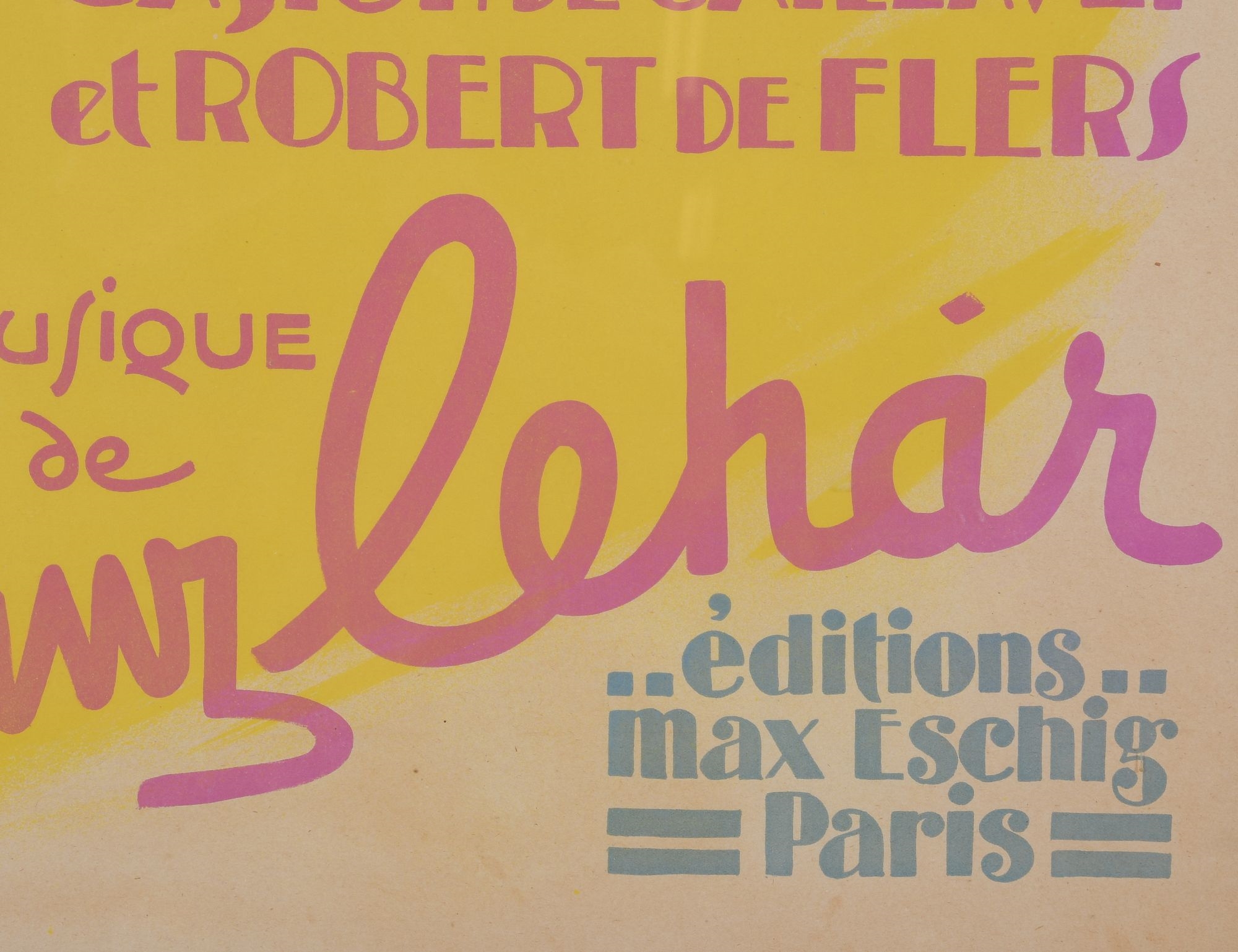 Artwork by Georges Dola, Merry Widow operetta, Made of Poster