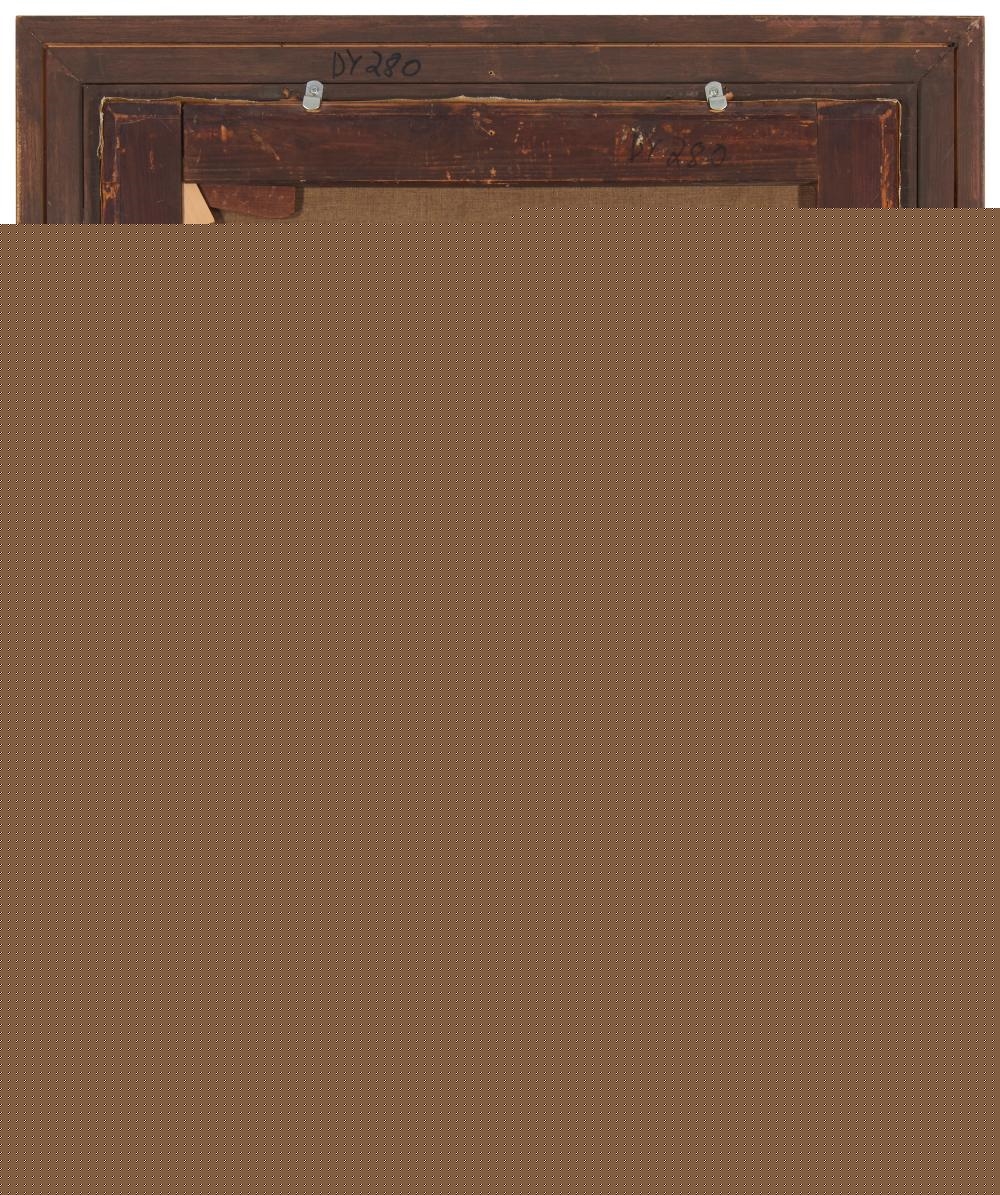 Artwork by Continental School, 19th Century, Woman on horseback, Made of Oil On Canvas Laid To Waxed Canvas