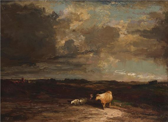 Cattle in a vast landscape - Jules Dupré