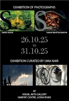Installation view of Sanjay Bhattacharya exhibition at India Habitat Centre (IHC).