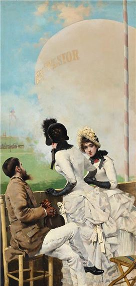 HOT AIR BALLOON AT LONGCHAMPS - Vittorio Matteo Corcos
