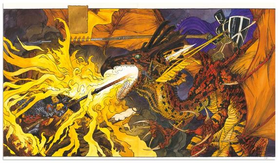 BLACK MOON CHRONICLES Le Vent des dragons (T.2 by Olivier Ledroit, 1990