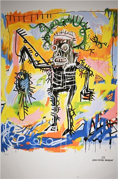 ÄernÃ½ krÃ¡l chytil Å¡korpiona - Jean-Michel Basquiat