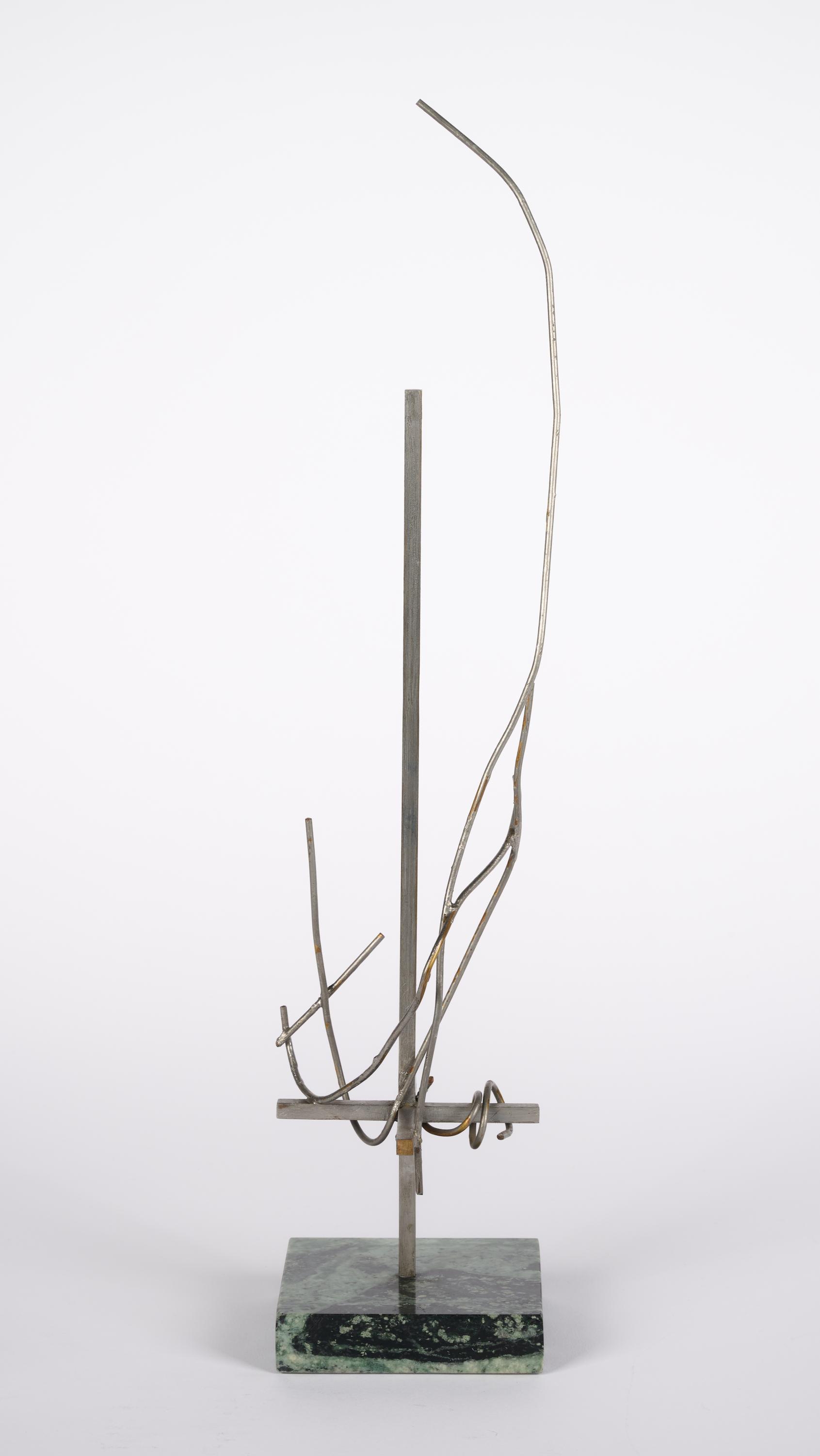 Artwork by Brigitte Matschinsky-Denninghoff, Koordination 5, Made of Brass, Tin On Marble