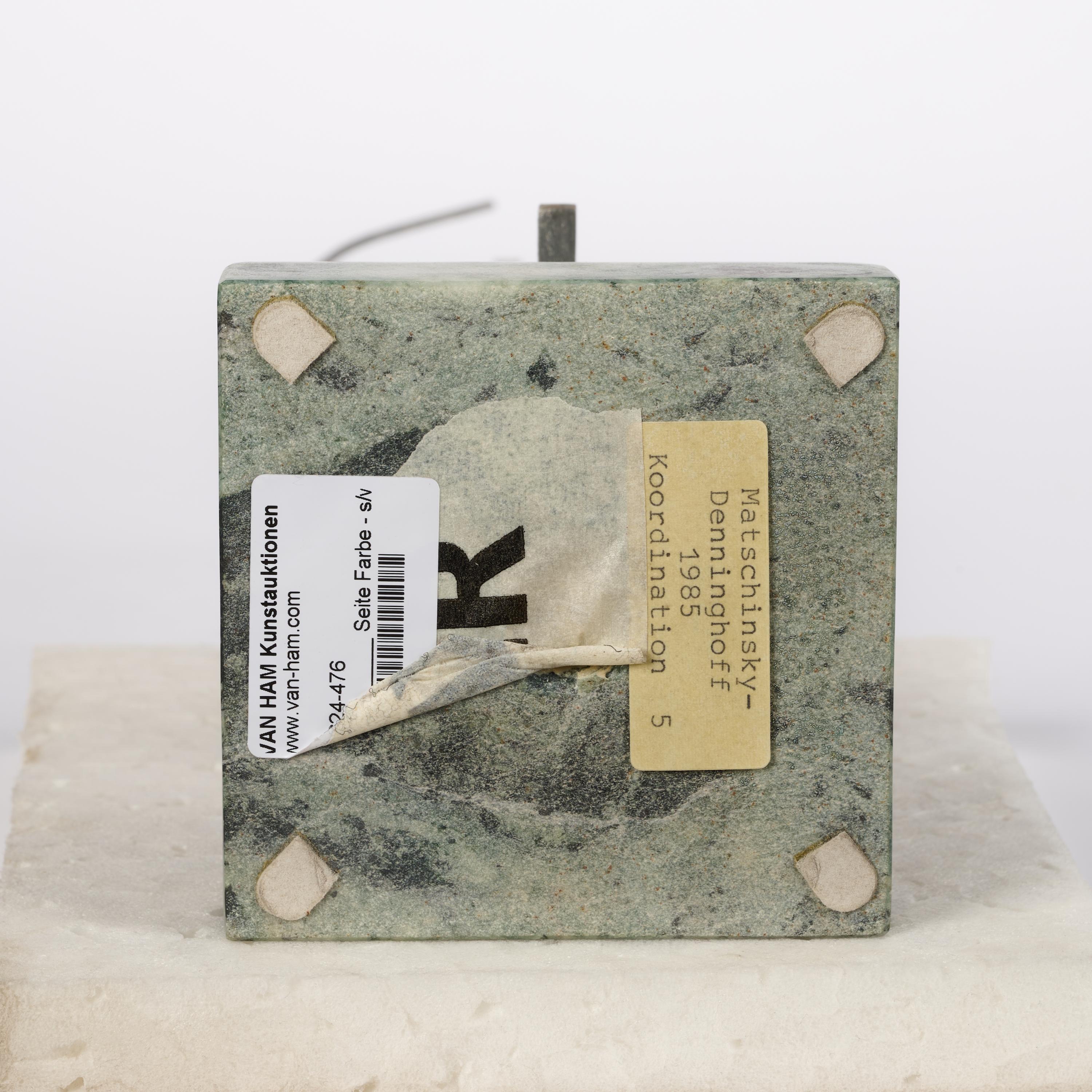 Artwork by Brigitte Matschinsky-Denninghoff, Koordination 5, Made of Brass, Tin On Marble